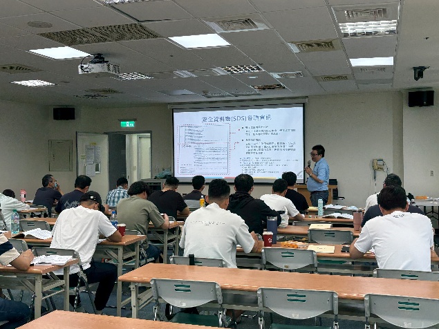 港區危險物品專責人員甲級複訓課程現場
